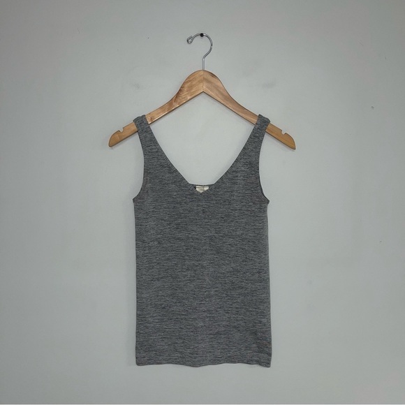 Anthropologie Eloise Reversible  Seamless Tank Top Size Small Grey Heather Layer - Picture 2 of 13